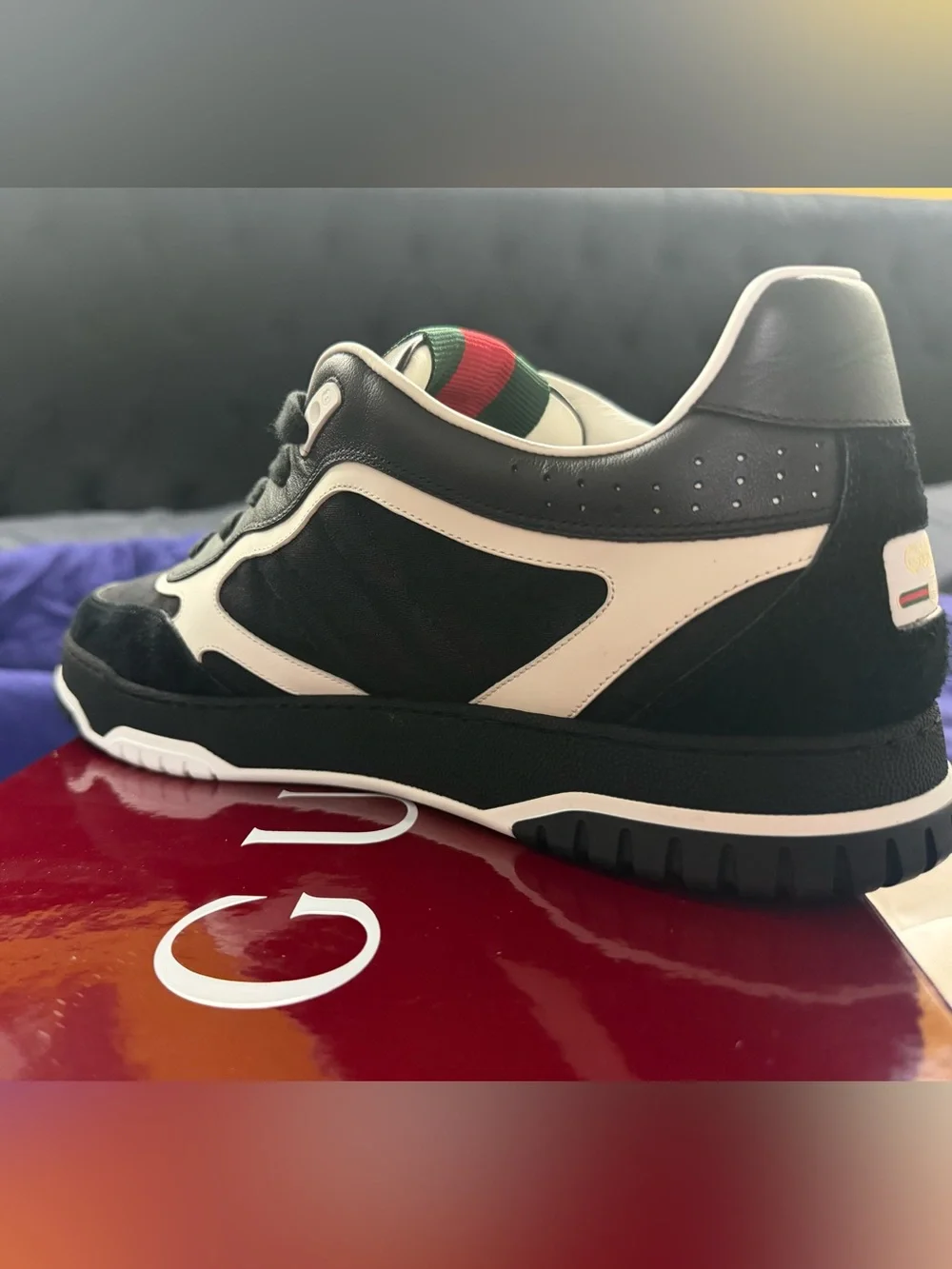 Gucci Black Re-Webbed Sneaker